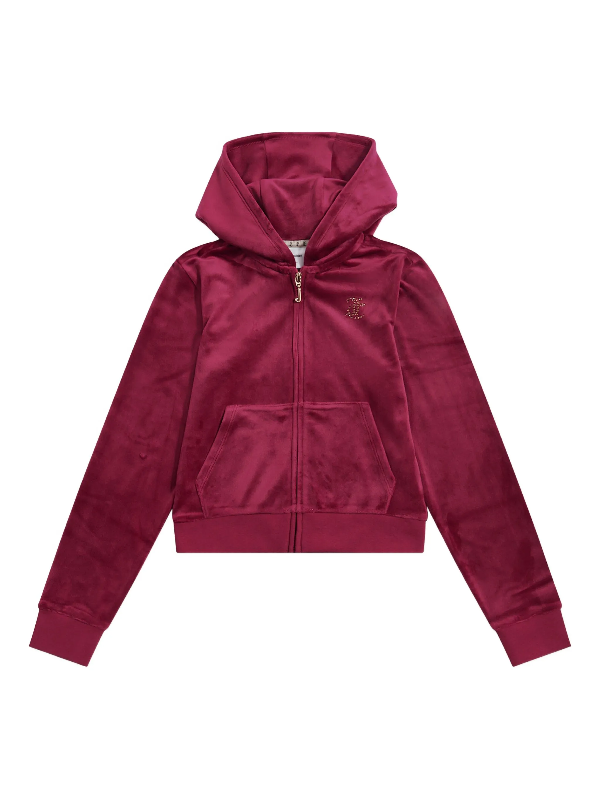 

Толстовка с капюшоном на молнии Juicy Couture Kids, красный