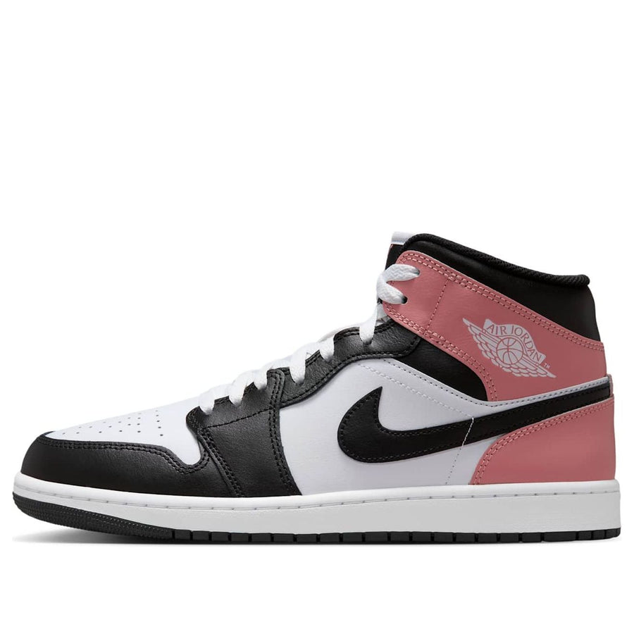 

Кроссовки Air Jordan 1 Mid 'White Rust Pink Black', белый