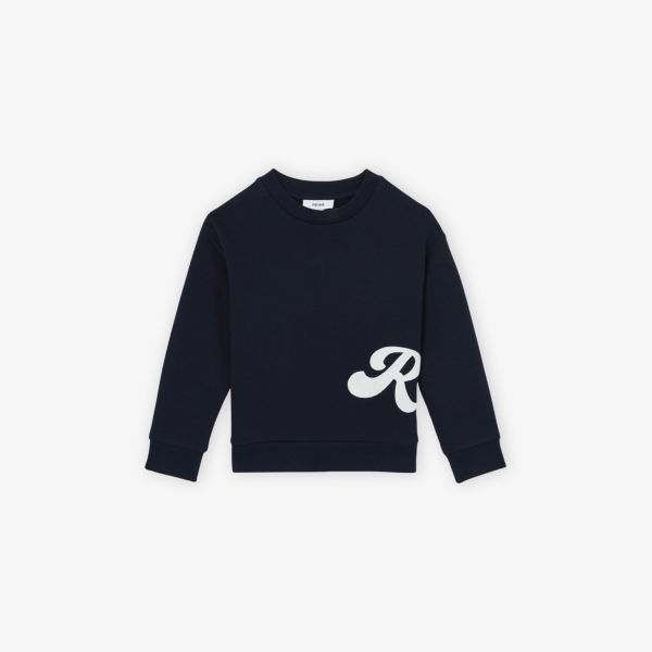 

Свитшот из хлопковой смеси с логотипом Grover 3-9 лет Reiss, синий