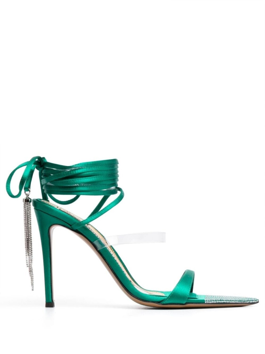 

Alexandre Vauthier босоножки с кристаллами, зеленый