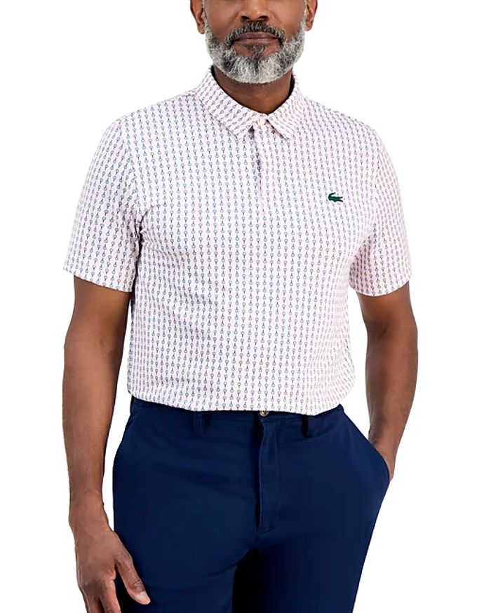 

Классическая поло с логотипом для гольфа Lacoste, мультиколор