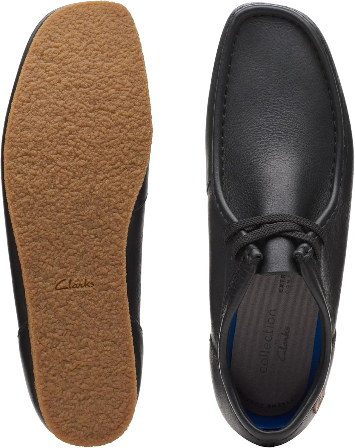 Кроссовки Clarks Men's Shacre Ii Run Oxford, Black Leather, 44 EU — фото 4