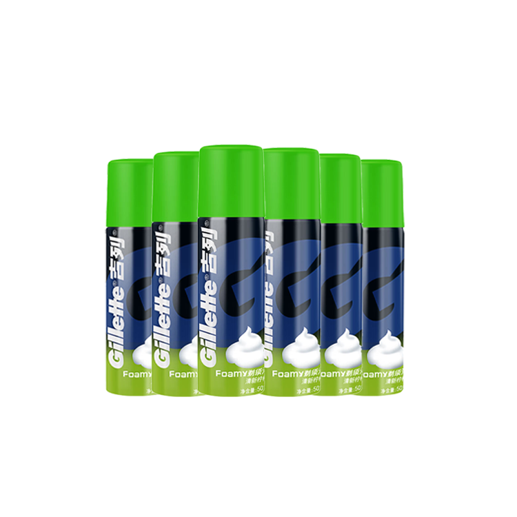 

Мужской набор для бритья с пеной для ручного бритья, портативный для командировок Gillette, lemon scented 50g*6