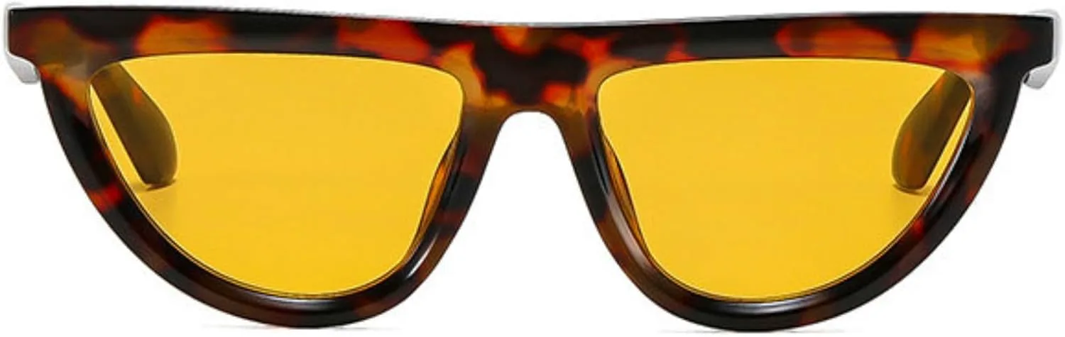 

Уникальные солнцезащитные очки COTIA «Кошачий глаз» для женщин и мужчин, модные, стильные, небольшие, в стиле хип-хоп, для активного отдыха, Leopard Yellow