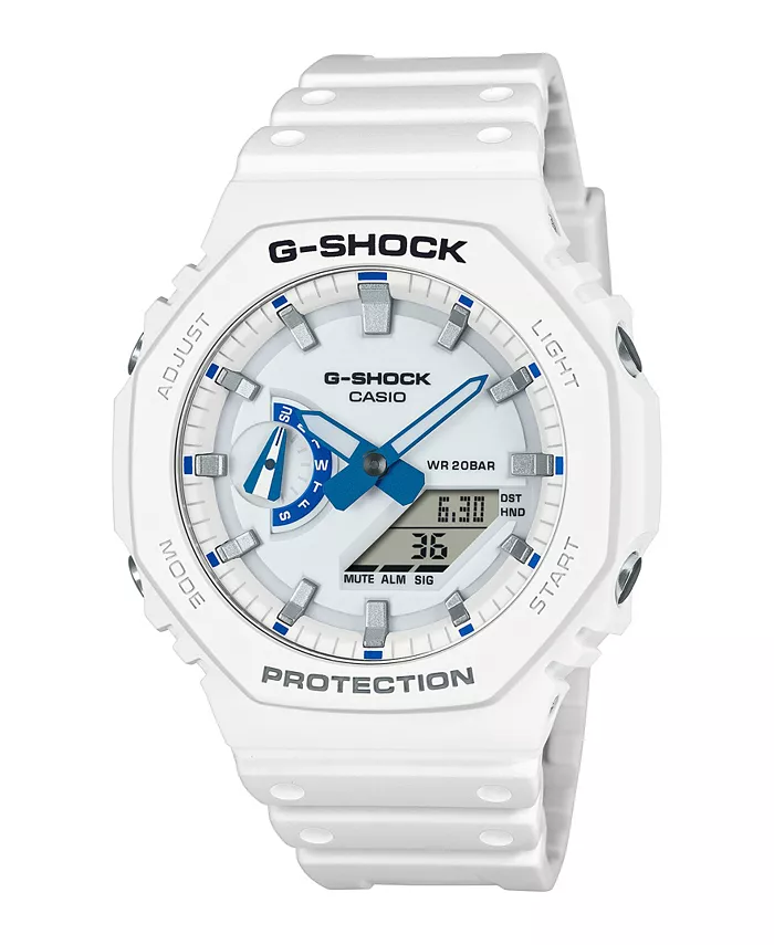 

Мужские белые часы с минеральным стеклом, 45.4 мм G-Shock