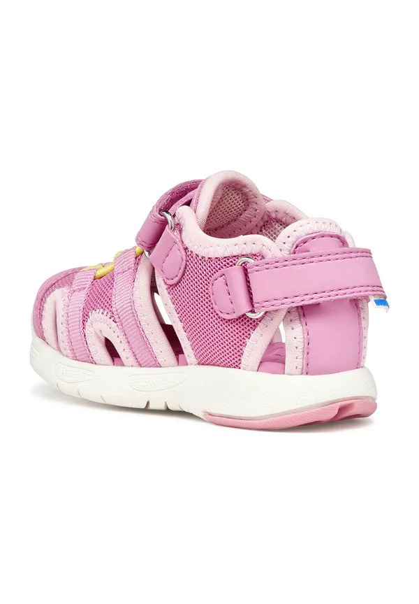 Многофункциональные треккинговые сандалии Geox, Dark Pink Light Yellow — фото 4