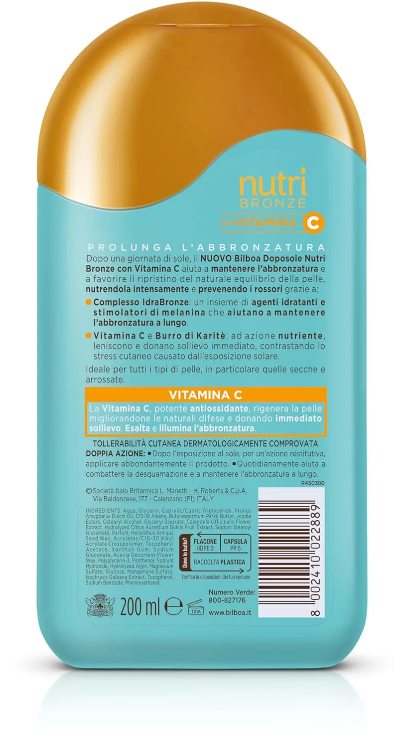 Увлажняющий лосьон после загара с витамином C «Nutribronze» от Bilboa Bilboa — фото 2