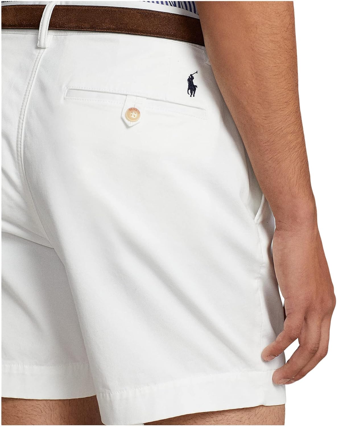 POLO RALPH LAUREN Классические шорты Bedford 6", Pure White — фото 3
