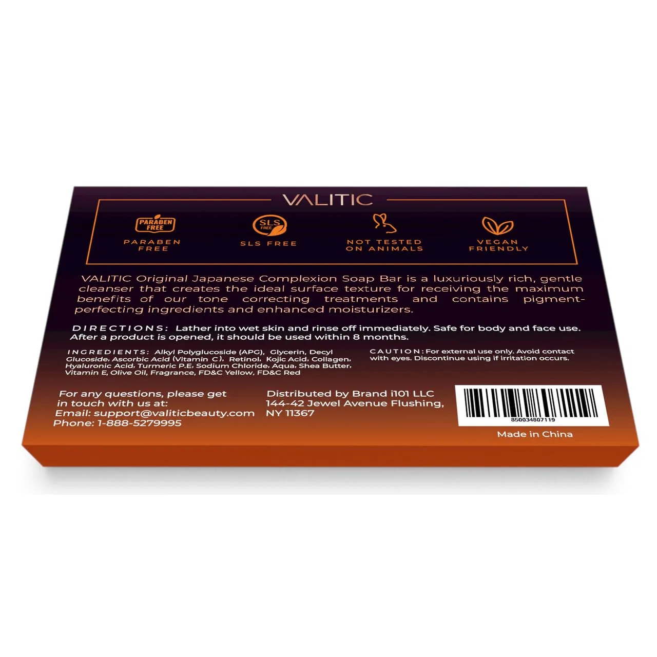 Мыло Valitic Kojic Acid для удаления темных пятен с витамином С, 4 шт. Valitic — фото 3