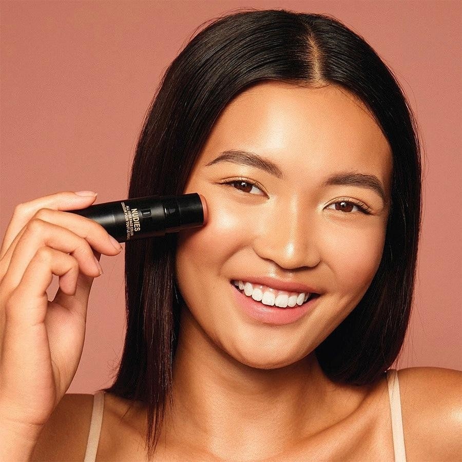 Румяна nudies matte all over face blush color Nudestix, sunset strip, вес 7 гр. — фото 3