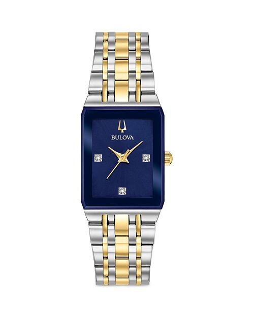 

Часы Квадра, 21 мм Bulova, цвет Blue