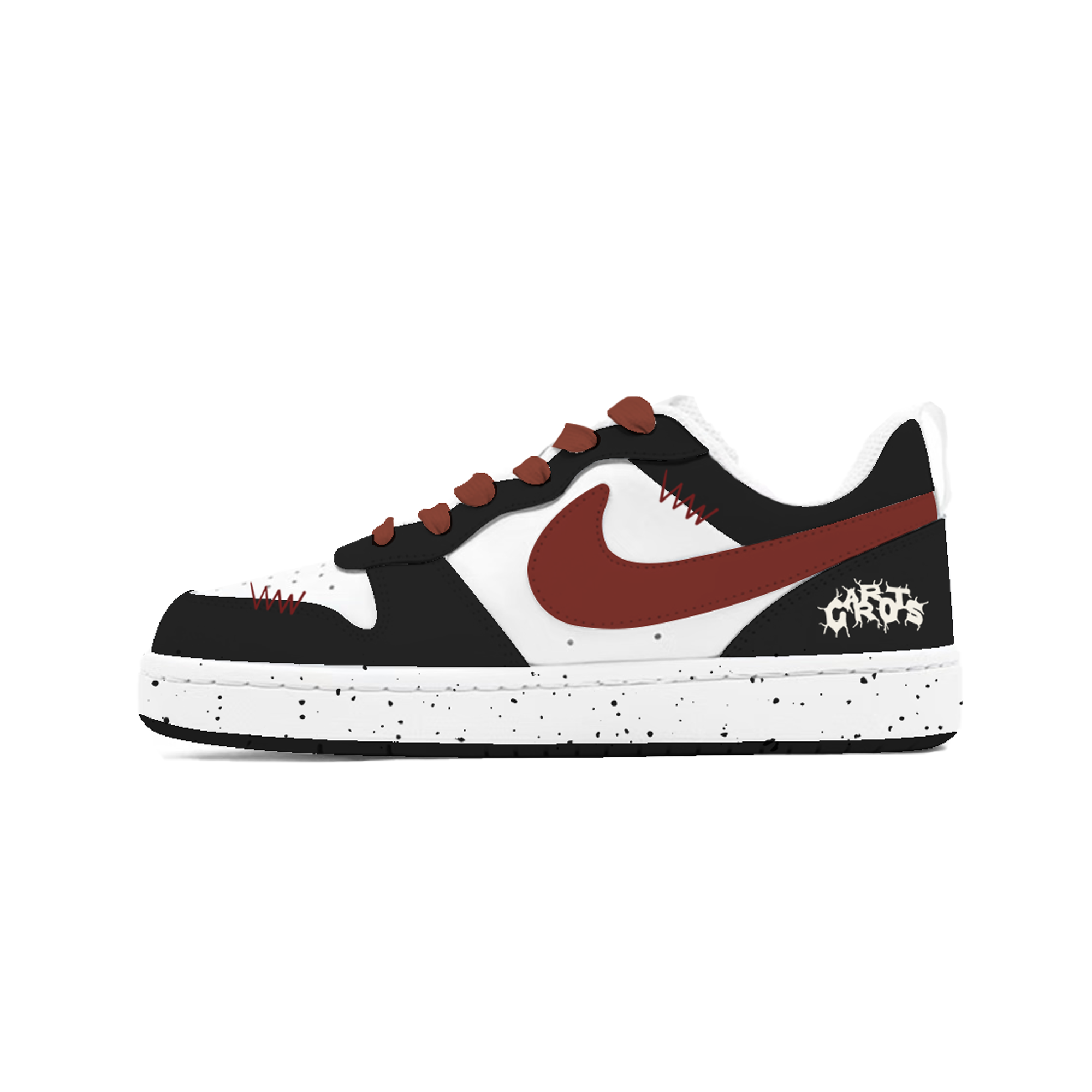 

Nike Детские кроссовки для скейтбординга Court Borough Night Reflection, устойчивые к истиранию, низкие, черные, красные, для подростков
