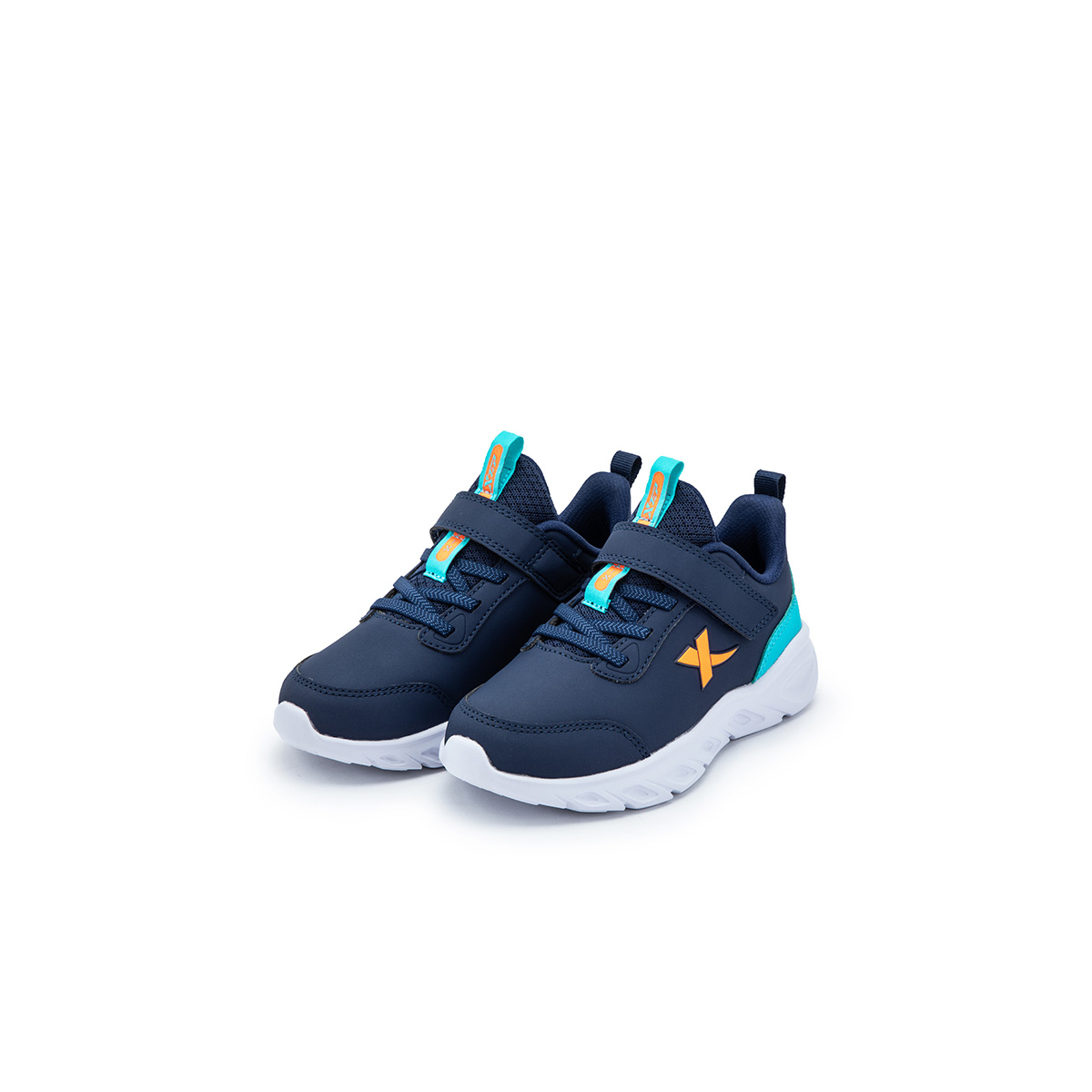 XTEP Скользоустойчивые амортизирующие низкие детские беговые кроссовки Blue Kids — фото 2