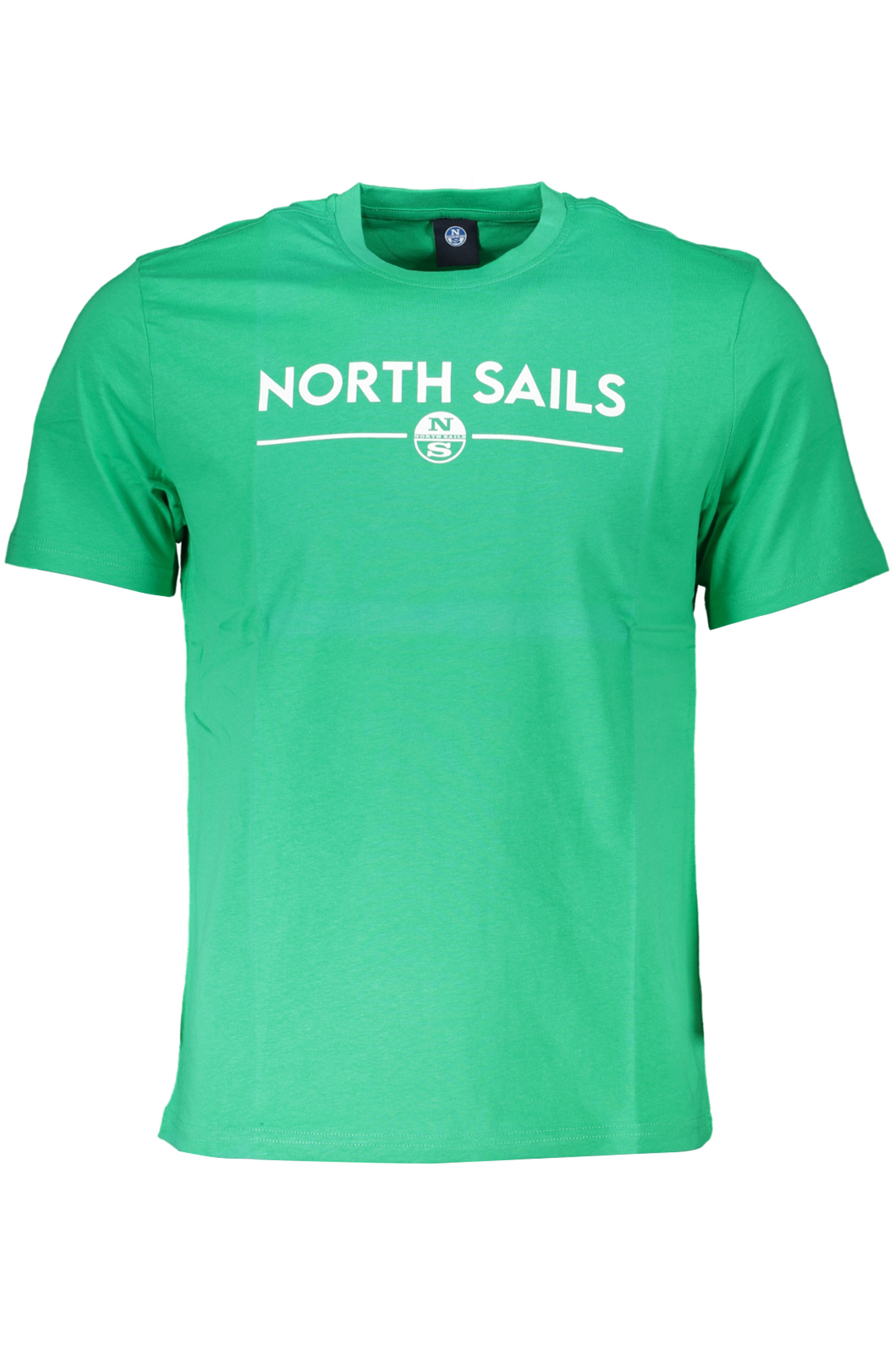 

Мужская футболка North Sails хлопковая с белым принтом, зеленый