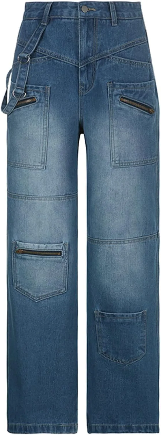 

Женские джинсы high Waisted Wide Leg с карманом flip Pocket MEOKIM