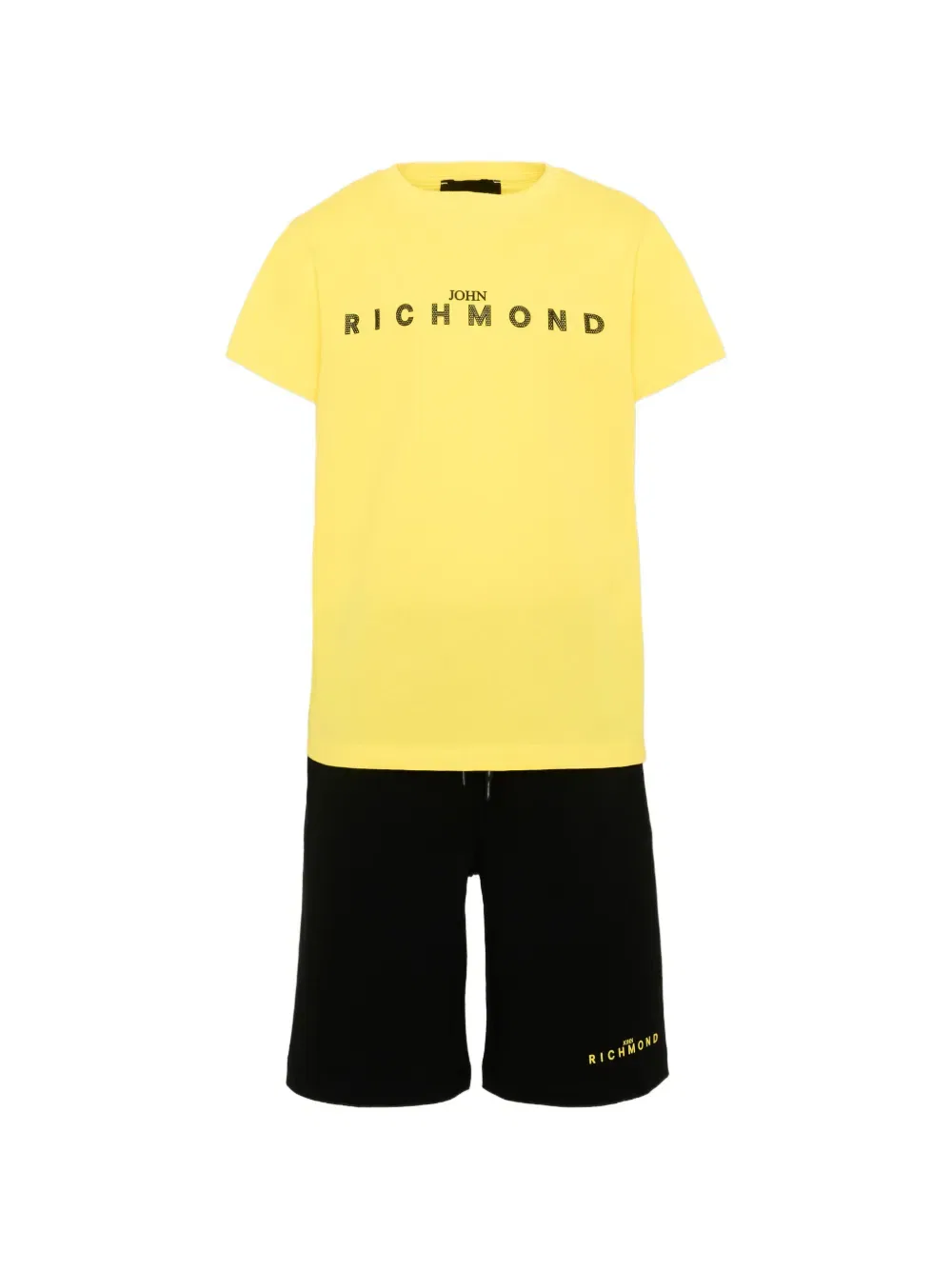 Комплект шорт с логотипом John Richmond Junior, желтый