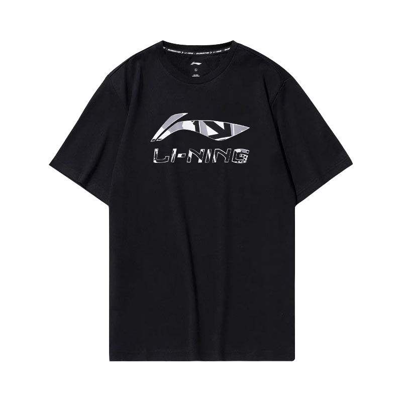 

LINING Футболка мужская черная, Черный, LINING Футболка мужская черная