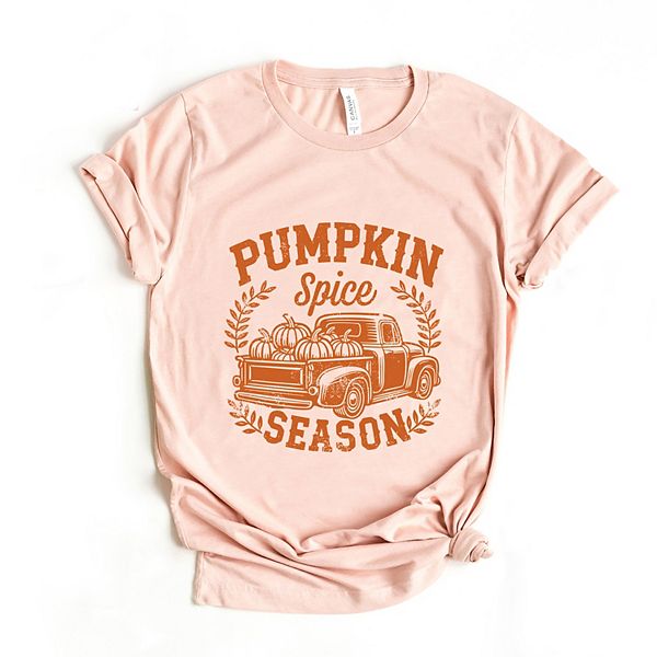 

Футболка с принтом Pumpkin spice season truck distressed Simply Sage Market, Blush, Зеленый, Футболка с принтом Pumpkin spice season truck distressed Simply Sage Market, Blush