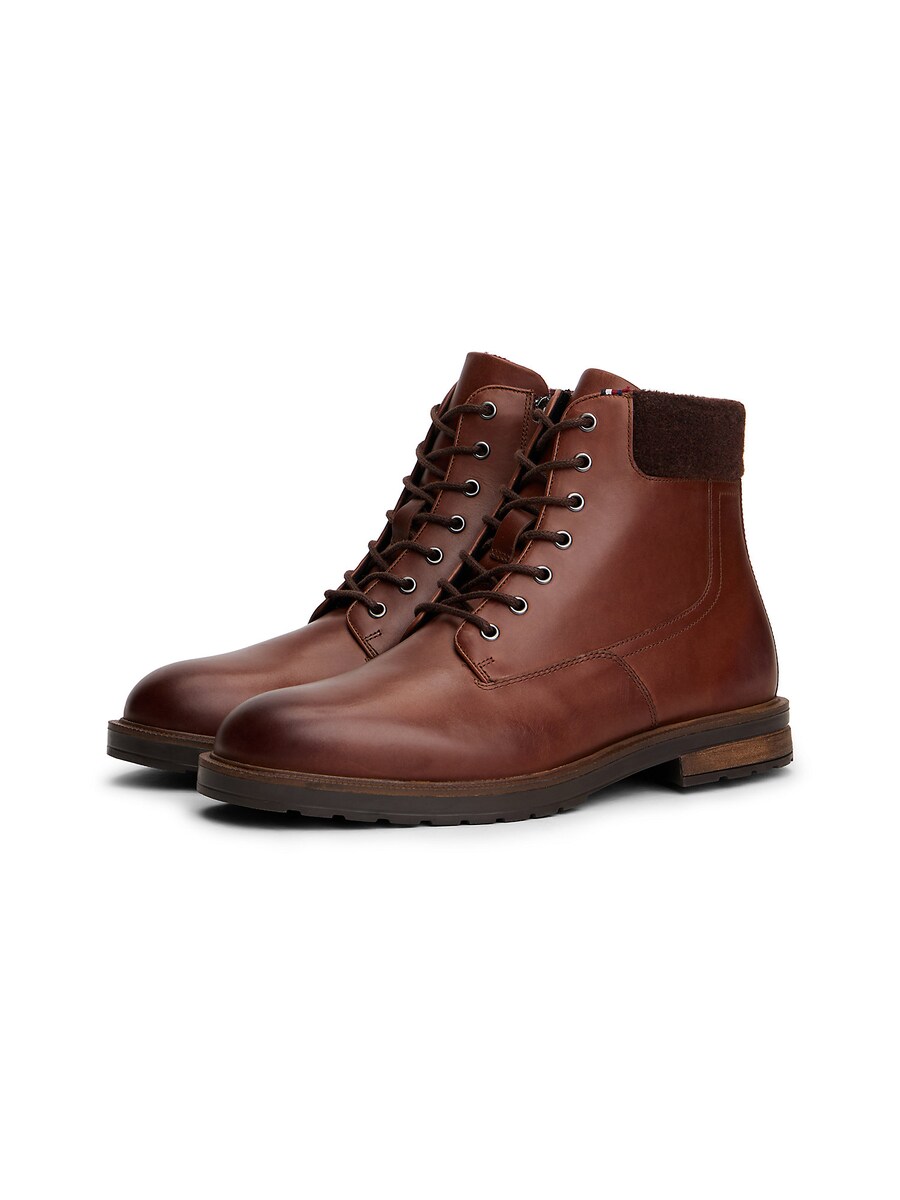 Ботинки на шнуровке TOMMY HILFIGER, Brown/Chocolate — фото 2