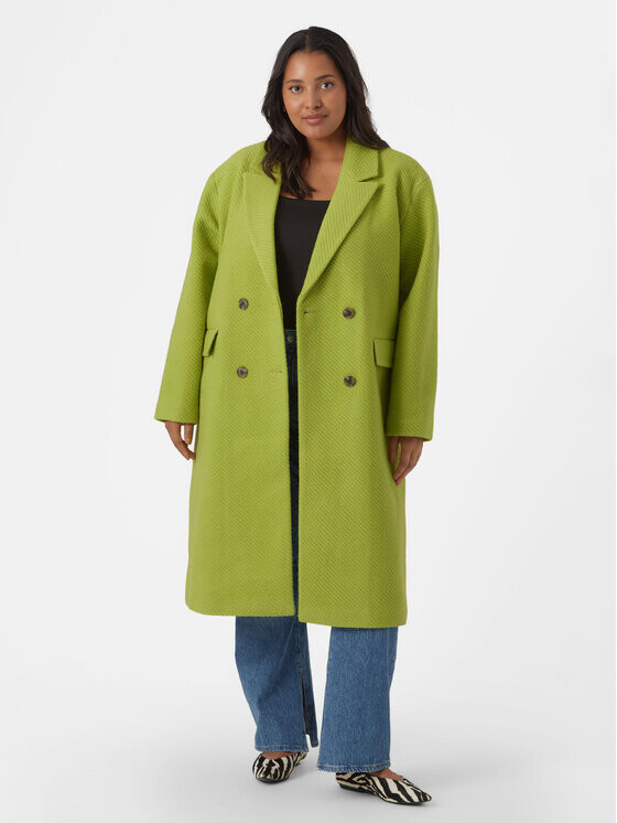 

Шерстяное пальто обычного кроя Vero Moda Curve, зеленый