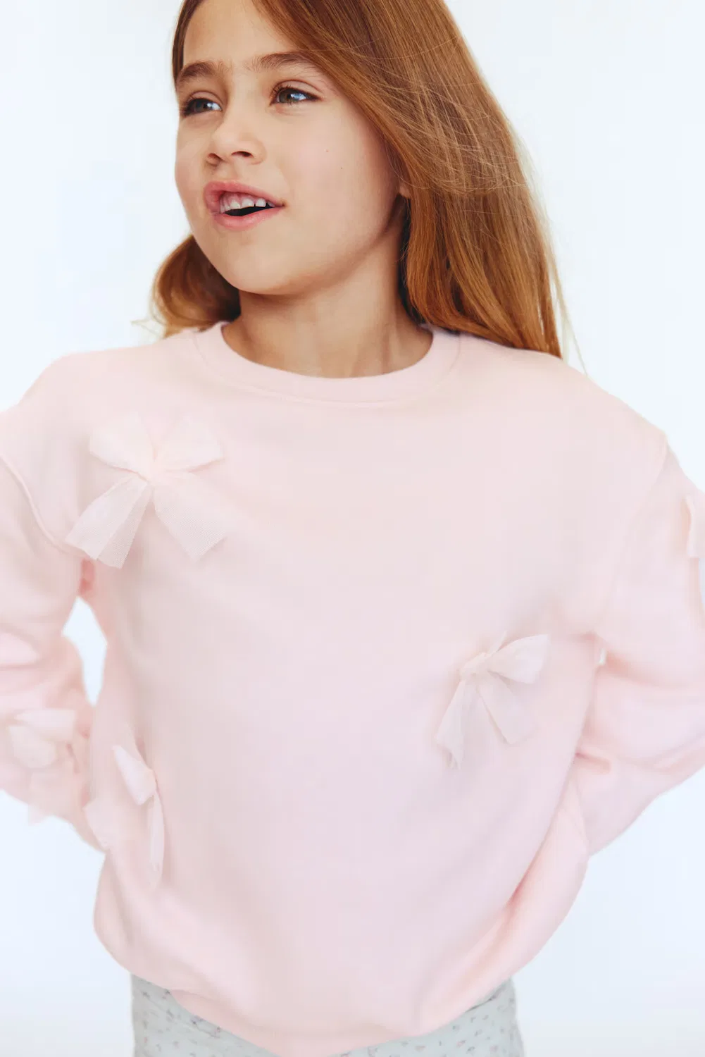 Толстовка с рисунком H&M, Hellrosa/Schleifen