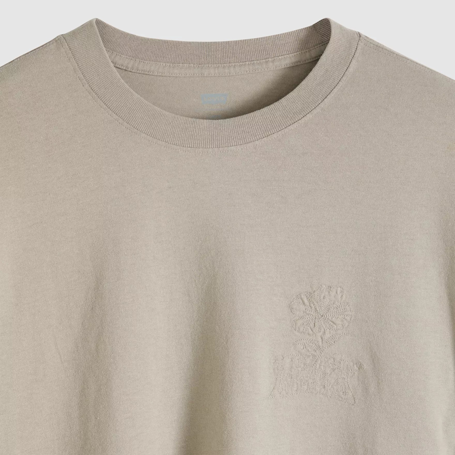 Футболка Levi's Premium Half-sleeve Embroidered Graphic, бежево-желтый — фото 2