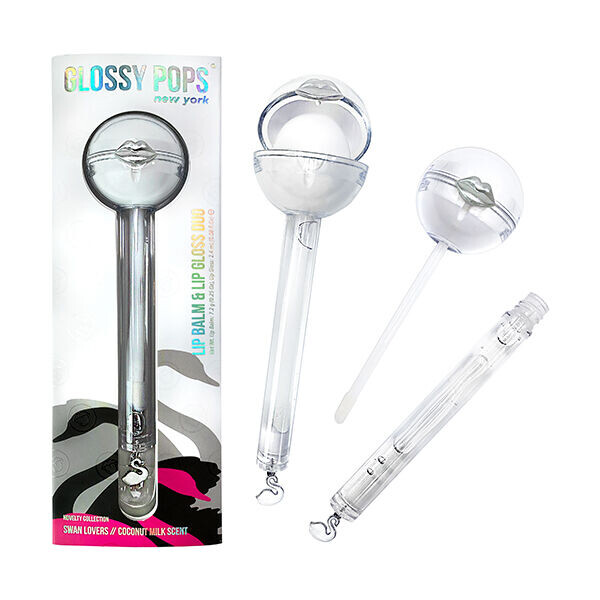 

Glossy Pops Novelty Бальзам и блеск для губ Swan Lovers, 1 шт.