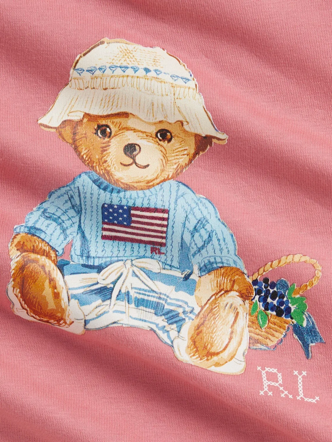 Боди Polo Bear Polo Ralph Lauren, розовый — фото 3