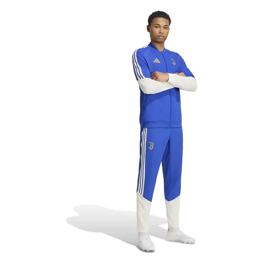 Мужская куртка с капюшоном Juve Pre Jkt adidas, Синий — фото 4