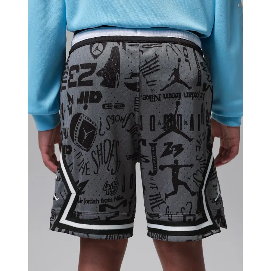 Спортивные шорты с принтом Jordan MJ AOP Sport Diamond Nike, Черный Темно-серый — фото 3