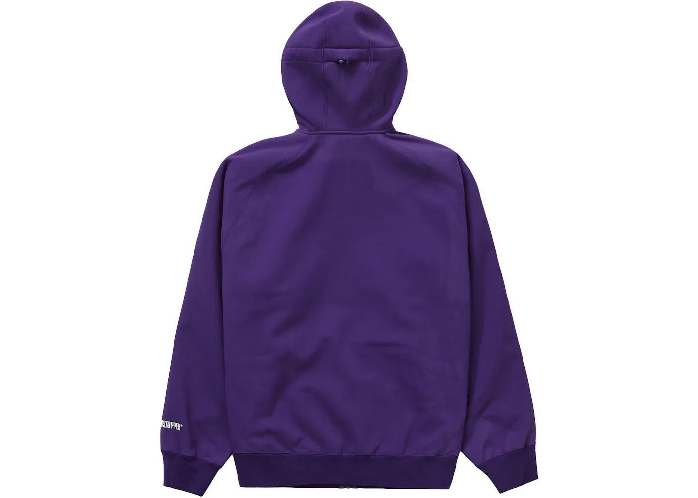 Мужской свитшот с капюшоном на молнии Supreme WINDSTOPPER Zip Up Hooded Sweatshirt (FW22) Dark Purple — фото 3