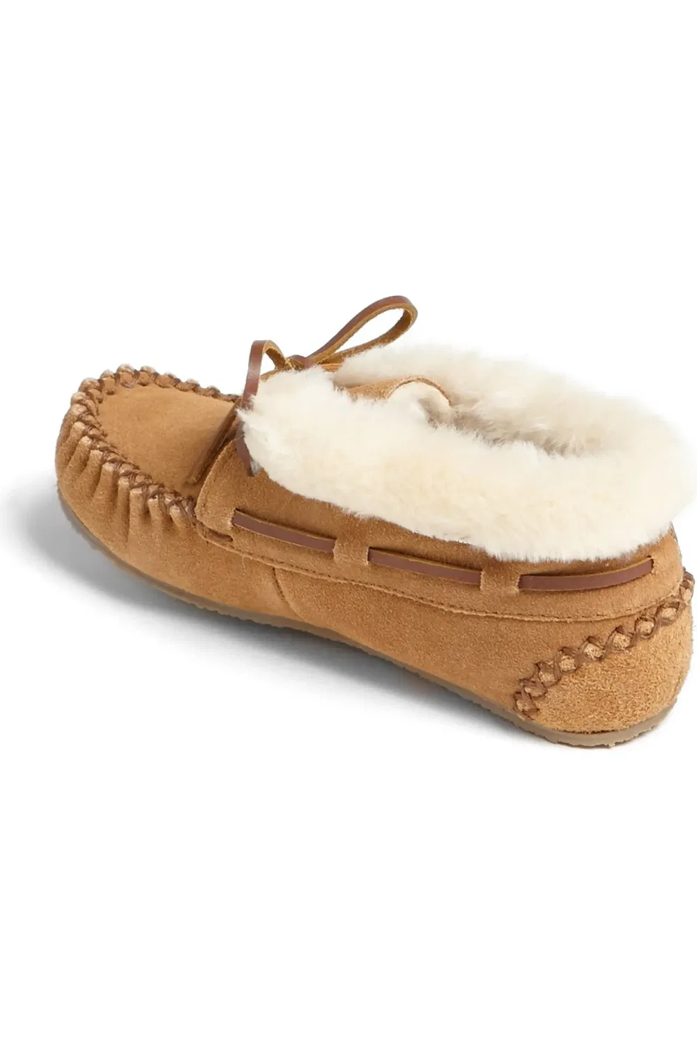 Детские сапожки ботинки из замши с мягким мехом Minnetonka, Tan — фото 3