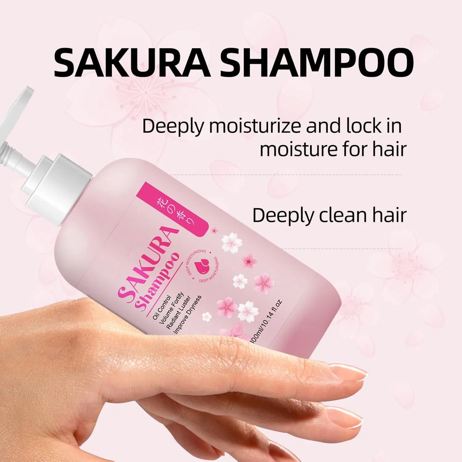 Набор для душа и шампуня, увлажняющий, Soelegant, 2x300ml, Sakura — фото 3