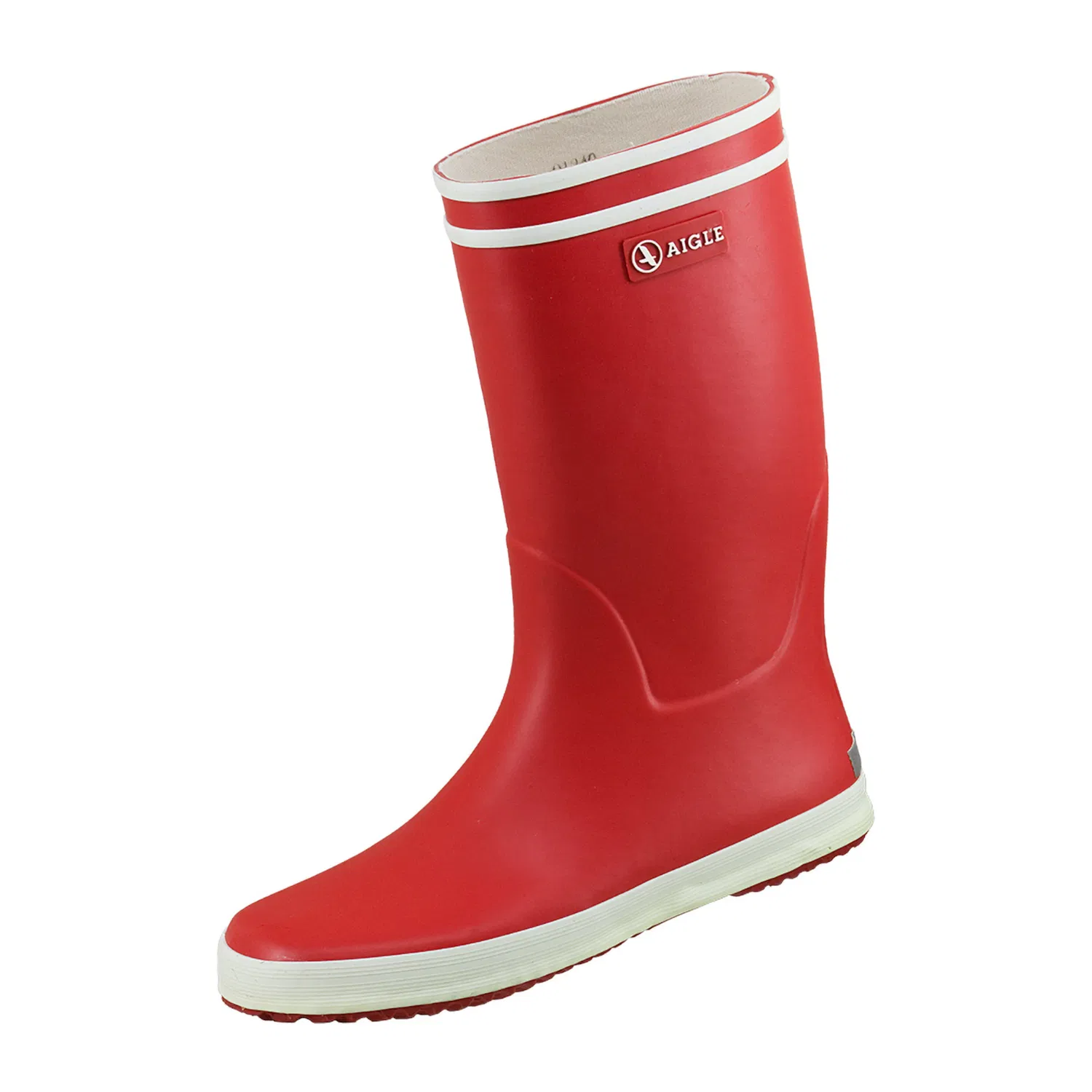 Детские резиновые сапоги с рефлекторами Aigle, Red