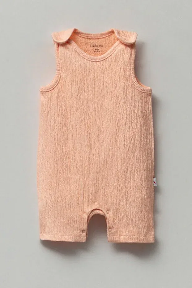Детский комбинезон для девочек хлопковый Draped fabric shorts jumpsuit for baby girl Generic Brands, Pink