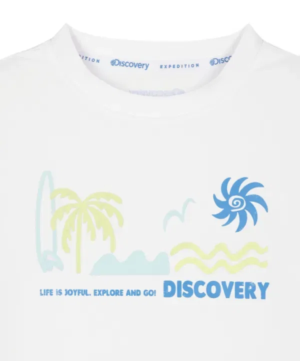 Футболка-рашгард детская Fresh Vent Discovery Kids, белый — фото 3