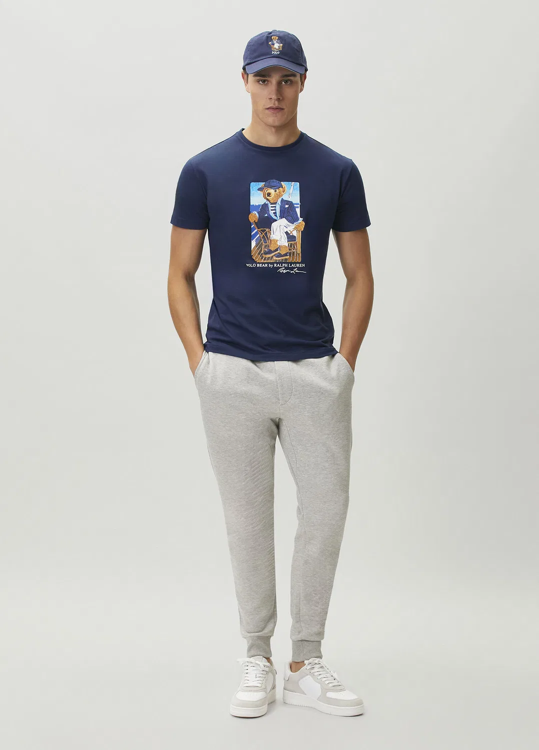 Футболка Custom Slim Fit Polo Ralph Lauren, navy — фото 2