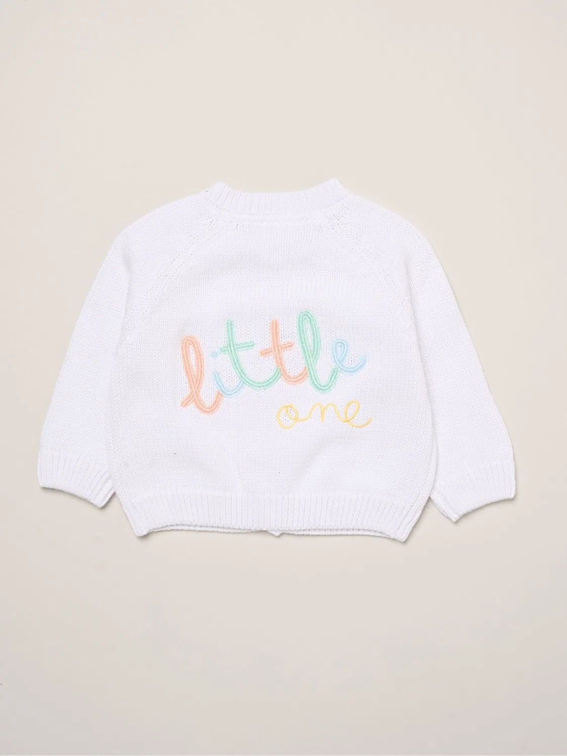 Кардиган вязаный с вышивкой Little Bear Rock-A-Bye Baby Boutique, белый