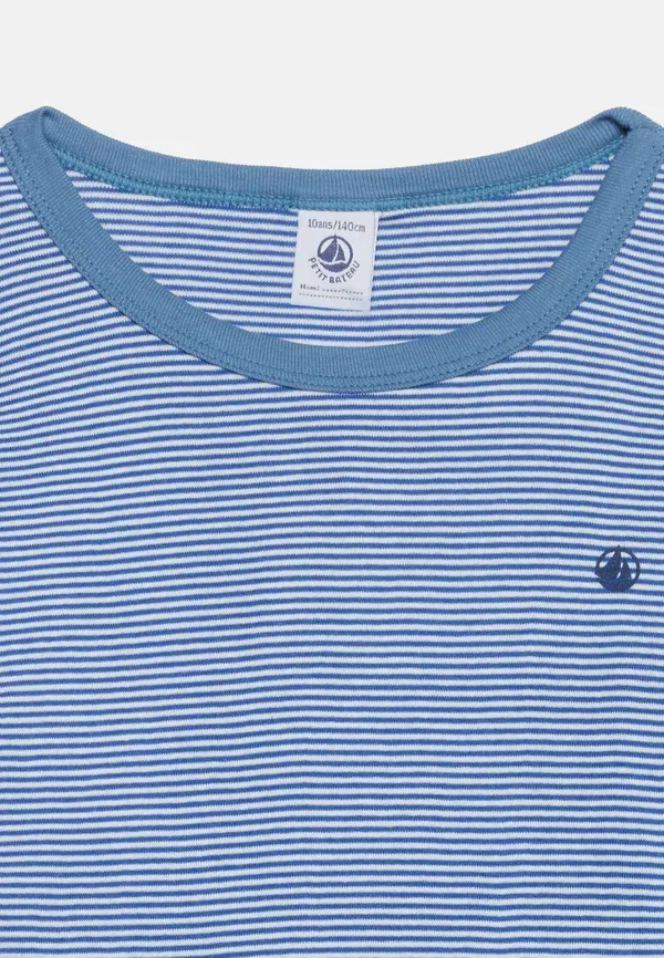 Пижама полосатая Snug fit Petit Bateau ultramarine/marshmallow — фото 4