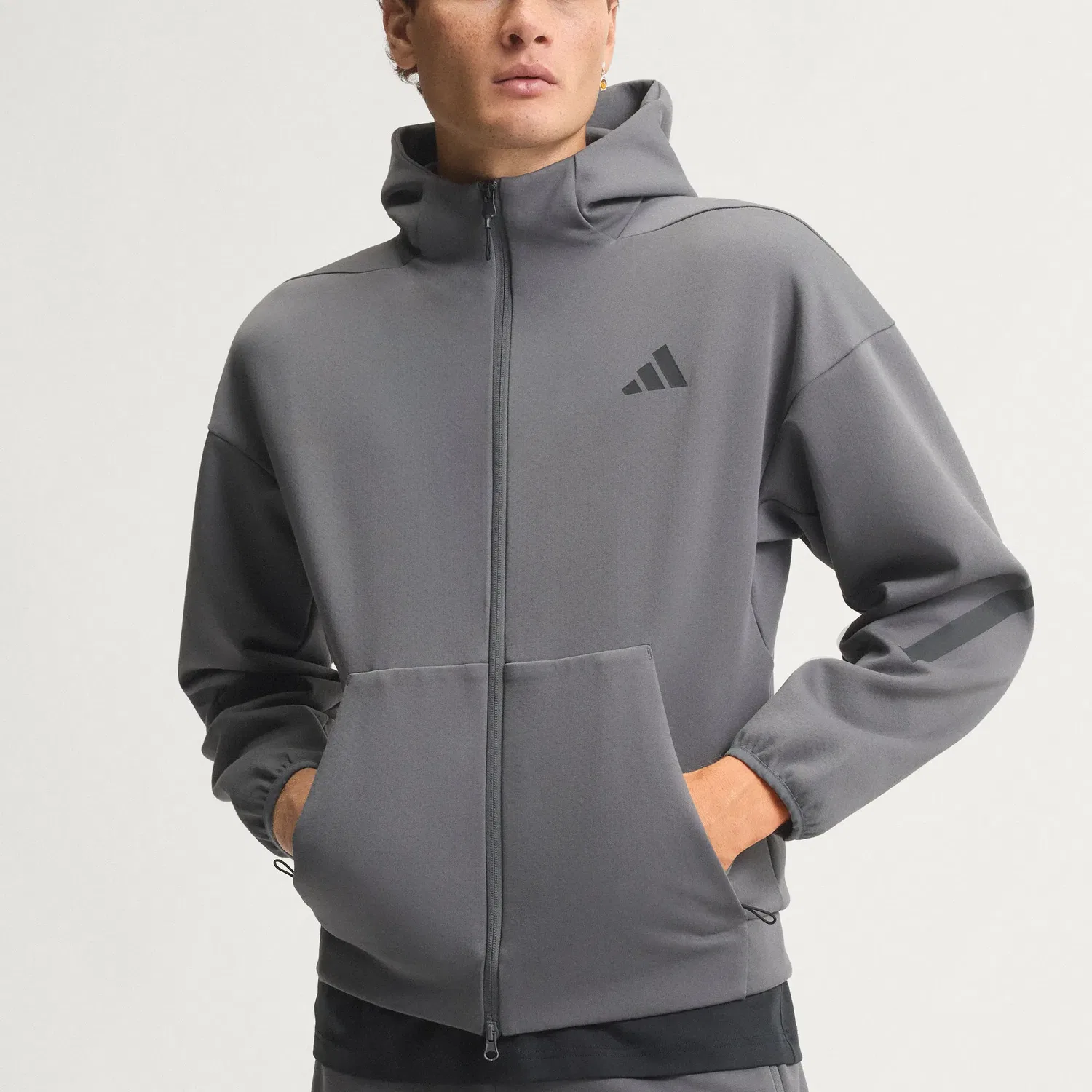 Мужская куртка с капюшоном Adidas Z.N.E, Dark Gray — фото 4