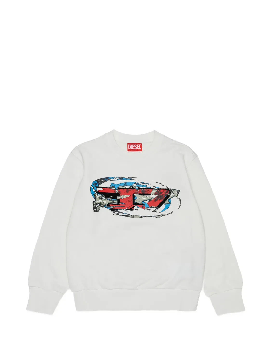 Diesel Свитшот с логотипом белый