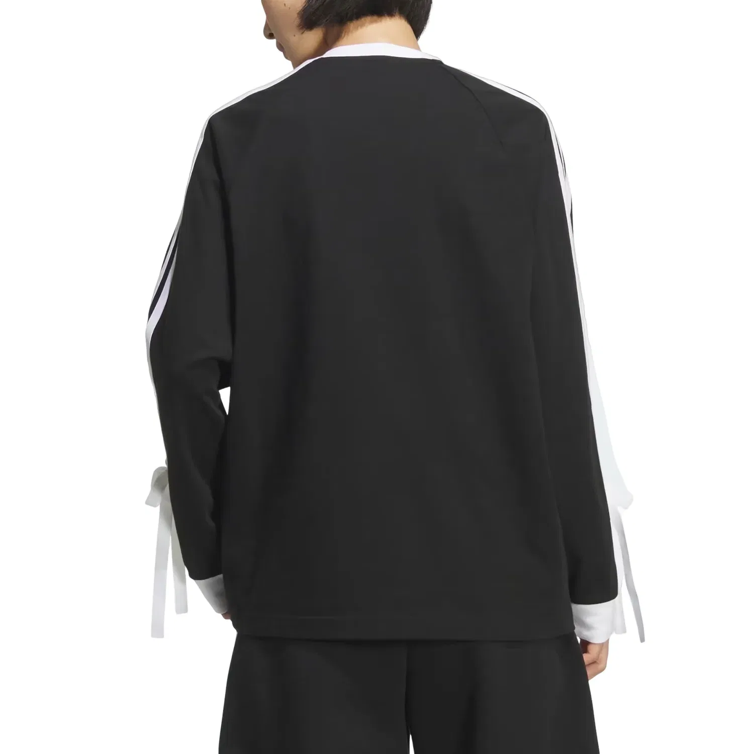 Женская рубашка Dance Long Sleeve Top 'Black White' adidas, Black/White — фото 4