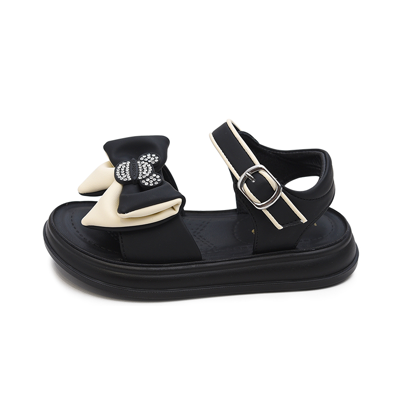 

Нескользящие, легкие, амортизирующие, низкие сандалии для детей Budding, черный