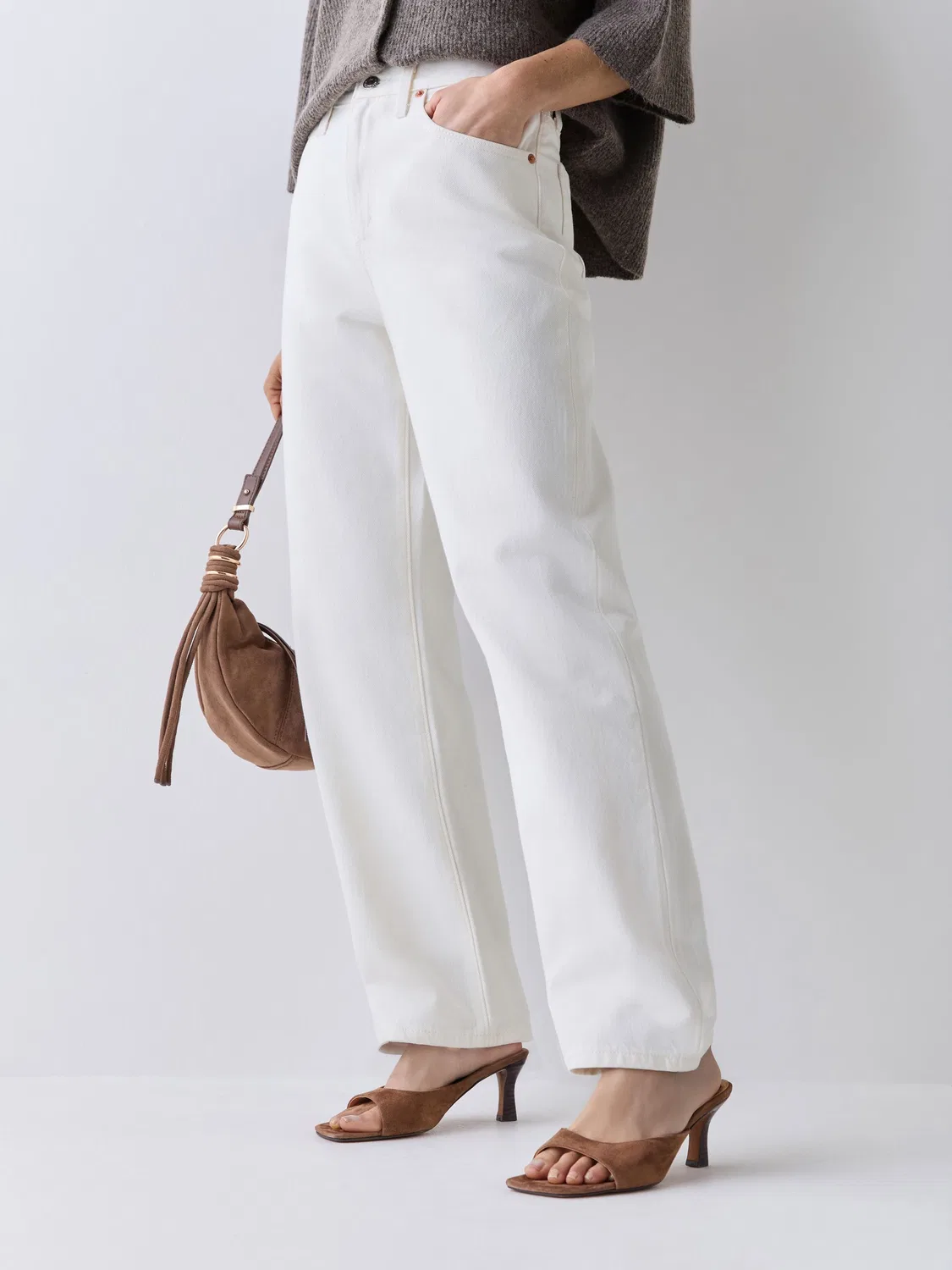 Джинсы, широкие Levi's Truth Slip White Levi's, белый