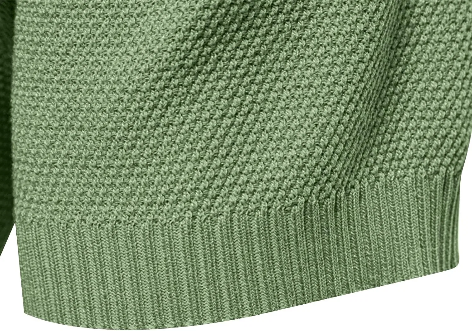 Мужская застежка-молния поло Casual Fit NoxwB, Green — фото 3