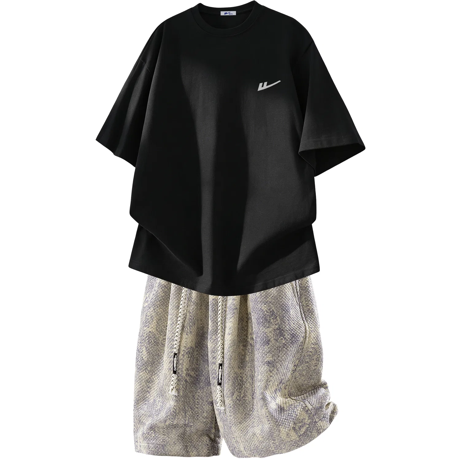 Детский комплект спортивной одежды Черный+Абрикосовый Серый Casual Sportswear Unisex WARRIOR