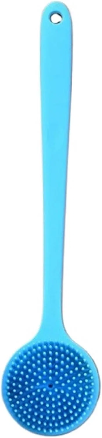 Силиконовая щетка для спины, 2 шт, WLIHDB, 37.5x8.3 см, Blue