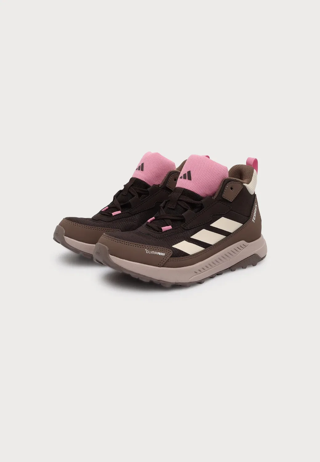 Походные ботинки Anylander средней высоты, унисекс Adidas Terrex, Aurora Coffee/Wonder White/Earth Strata — фото 2