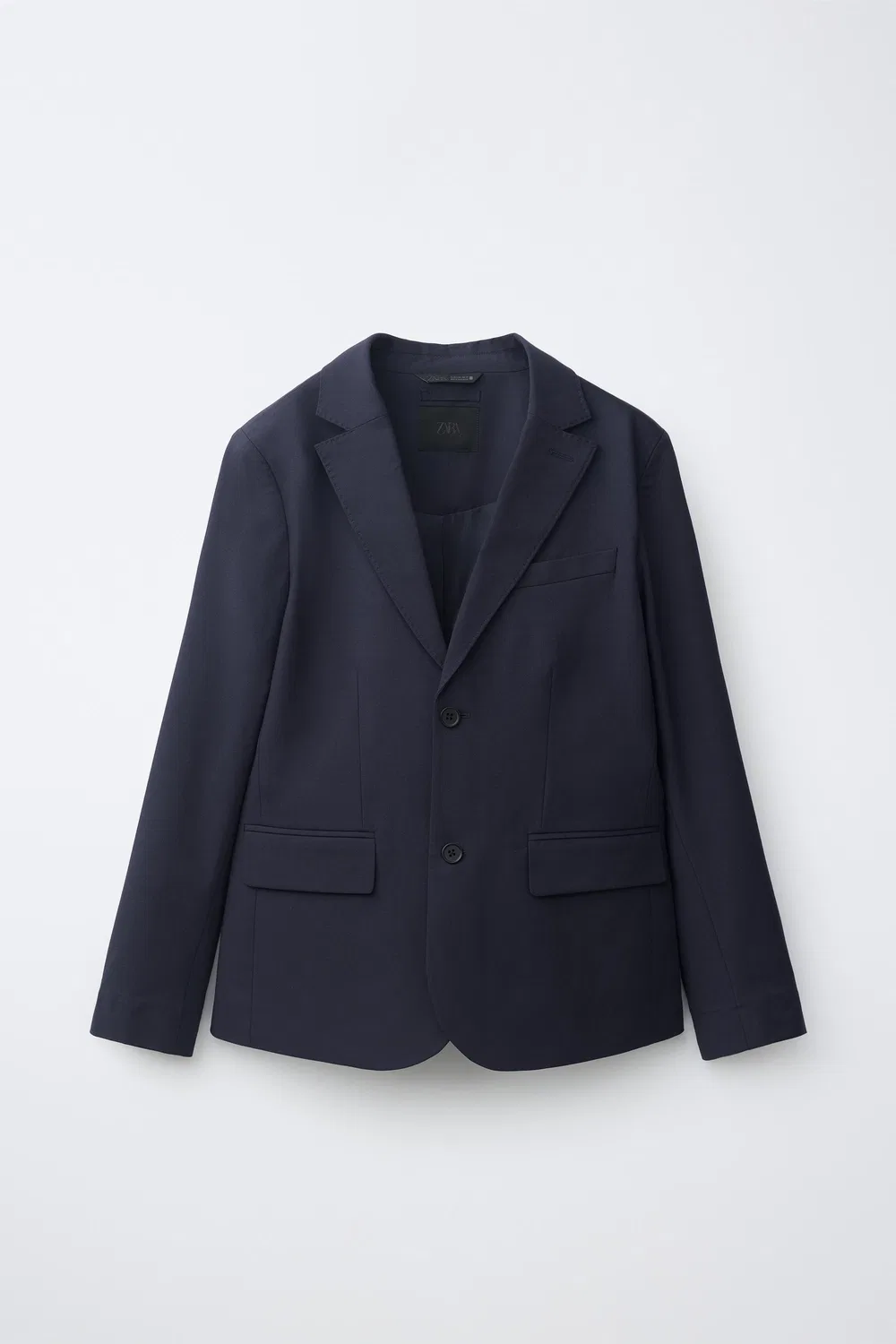 Текстурированный пиджак для костюма ZARA, Ink blue