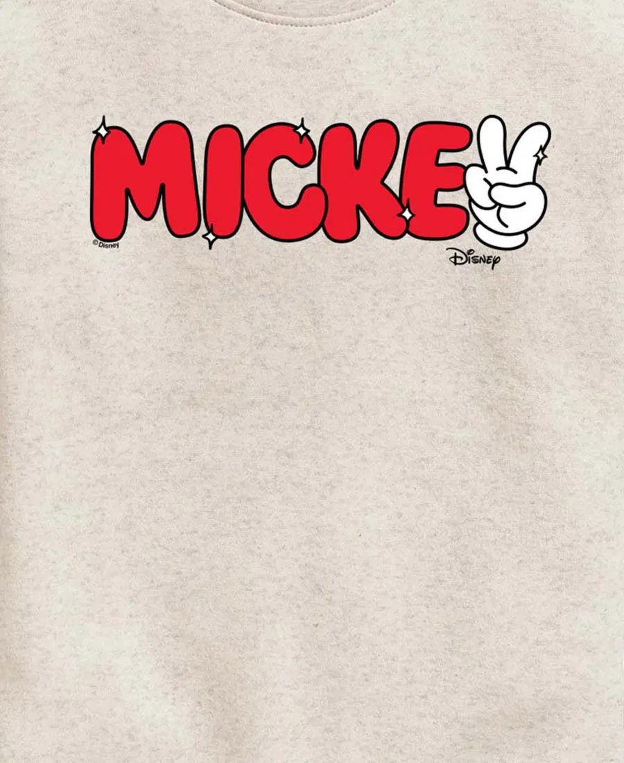 Свитшот с принтом Mickey Peace Sign Hybrid, Natural — фото 3